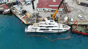 Sinop Limanı’nda batan lüks yat için 7 günlük kurtarma operasyonu