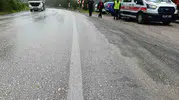 Mudurnu yolunda sürücüsünün hakimiyetini kaybettiği araç şarampole uçtu