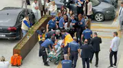Samsun Adliyesi önünde büyük arbede