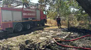 Aksaray’da bahçedeki ot yangını eve sıçradı