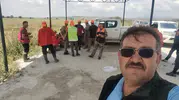 Karapınar çiftçisi ürününü korumak için sahaya indi