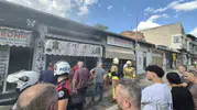 Edirne çarşısında yangın paniği