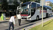 Lüleburgaz'da yaya geçidi kazası Otobüs otomobile arkadan çarptı
