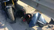 Manavgat yolunda otomobil ve motosiklet çarpıştı