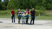 Samsun Ladik'te merdivenden düşen kadın için gökyüzünden yardım geldi