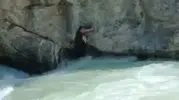 Ceyhan Nehri'nde mahsur kalan vatandaşın son görüntüleri paylaşıldı