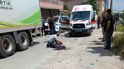 Çelebi’de kamyonun çarptığı kadın yaşam mücadelesi veriyor