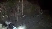 Edirne’de köylünün ineği çukura sıkıştı