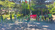 Kars sokaklarında bağımlılığa karşı pedal çevirdiler
