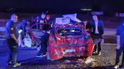 Bolu D-100 kara yolunda gece yarısı trafik kazası