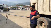 Osmaniye'de saman yüklü tırda başlayan yılan kovalamacası üç araç dolaştırdı