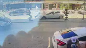 Karaman'da yaya kazası güvenlik kamerasına yansıdı