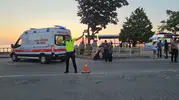 Kastamonu Cide yolunda yayaya çarpan motosikletli kaza yaptı