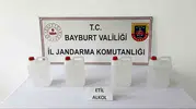 Bayburt jandarmasından kaçak içki operasyonu