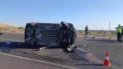 Şanlıurfa Bozova’da otomobil devrildi 2 kişi hayatını kaybetti