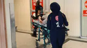 Adıyaman'da cadde ortasında motosikletli kaza