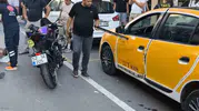 Keşan'da dikkatsiz kapı açılışı kazaya yol açtı