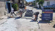 Germencik’te bozulan yollar onarılıyor