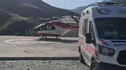 Bahçesaray’daki hastaya havadan acil müdahale