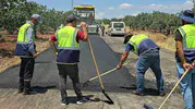 Araban Rumkale yolunda asfalt mesaisi başladı