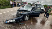 Fatsa yolunda hatalı viraj kazaya sebep oldu