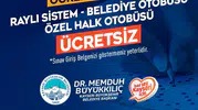 Kayseri’de YKS günü adaylara ulaşım ücretsiz