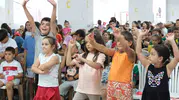 Buharkentli çocuklar karnelerini festival coşkusuyla kutladı