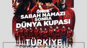 Kayseri Talas'ta sabah namazı ve milli maç coşkusu birleşiyor