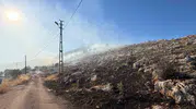 Adıyaman Ulubey Köyü sınırında anız yangını paniği