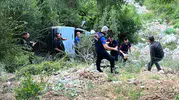 Osmaniye'de araç uçuruma yuvarlandı