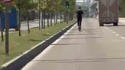 Bursa trafiğinde scooter ile 90 kilometre hızla ölüm oyunu