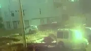 Suruç'ta sürücüsüz otomobil kendi kendine yola çıkıp çukura girdi