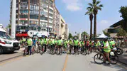 Denizli sokaklarında sağlıklı yaşam için pedal çevirdiler