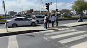 Şişli'de yaya geçidinde hız felaketi