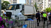 Adana'da belediye kamyonu yayaya çarptı