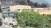 Esenyurt’ta sanayi bölgesinden dumanlar yükseliyor