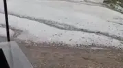 Yozgat'ta aniden bastıran dolu ve sel tarımı vurdu