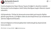 Venezuela Başkan Vekili Rodriguez bugün Ankara’ya geliyor