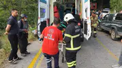 Hatay Belen’de motosiklet kazası Sürücü şarampole sürüklendi