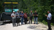 Kastamonulu köylülerin asfalt sevinci kurban kestirdi
