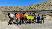 Kovancılar bisikletlileri Palu yolunda 50 kilometre pedal çevirdi