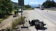 Amasya Boğazköy yolunda iki motosiklet kafa kafaya çarpıştı