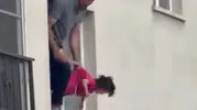 Etimesgut'ta korku dolu anlar Baba kızını rehin aldı