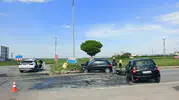 Yozgat'ta iki otomobil kavşakta birbirine girdi 7 yaralı
