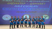 Zeybek ekibi Gaziantep’te Türkiye derecesiyle döndü