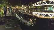 Manavgat Irmağı’nda batan tekneyi dalgıçlar kurtardı
