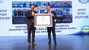 Amatör sporun destekçisi Çolakoğlu’na anlamlı ödül