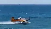 Çanakkale’de yangın söndürme uçağı denizden kalkış yapamadı