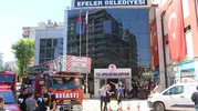 Efeler Belediyesi binasında yangın paniği yaşandı