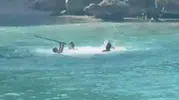 Mersin'de denizdeki kavga tutuklamayla bitti